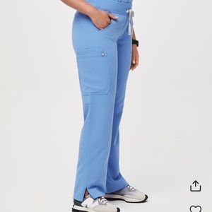 Figs Kade Cargo Ceil Blue Scrub Pant Large/Tall